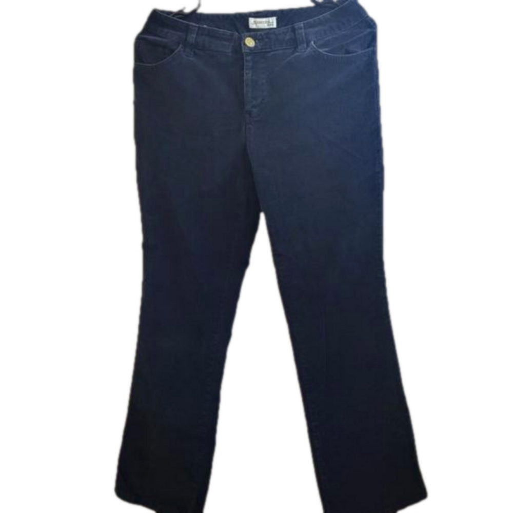 Corduroy St. John's Bay Designer‎ Style Women's Navy Blue Pants 6 Petite